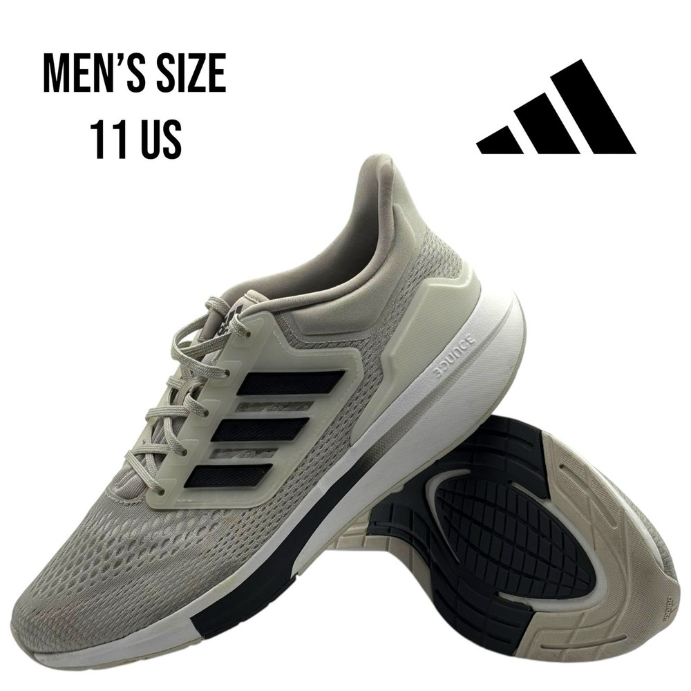 Adidas EQ21 Run Men's Size 11 H68075 Metal Grey Bounce Running Shoes Gym Sneaker